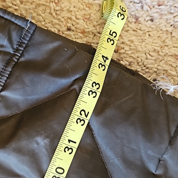 Kenneth Cole Reaction Daek Green Brown Down Feather Faux Fur Long Jacket Parka - Picture 11 of 11